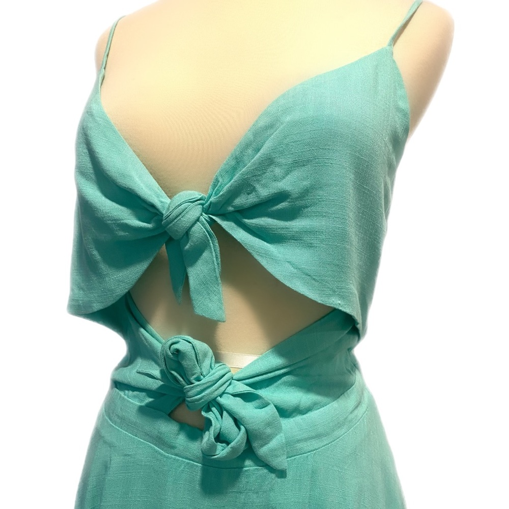 Aqua Rayon Summer Dress Size Medium